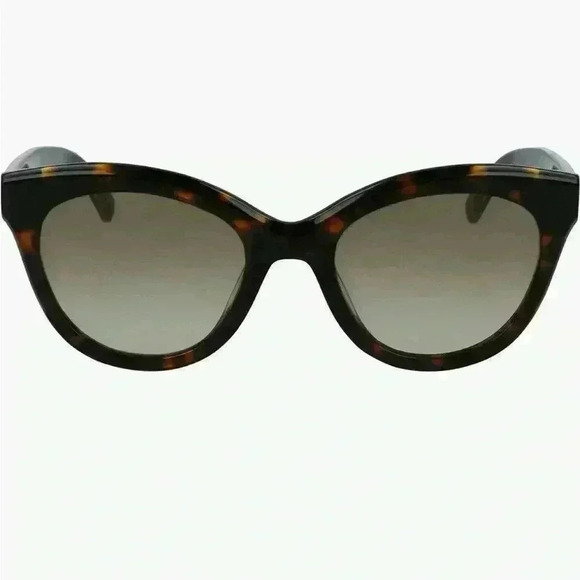 Longchamp LGP Monogram 54mm Cat Eye Sunglasses in Tortoise NWT main image 8